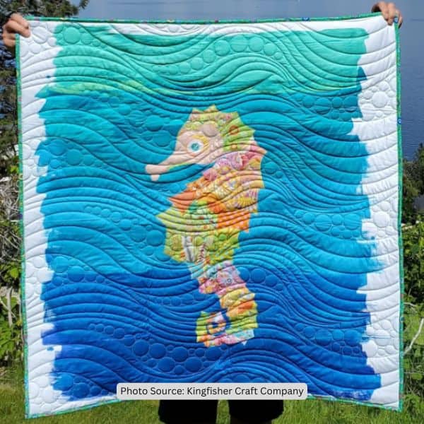 Seahorse Quilt Idea from Kingfisher Craft Company