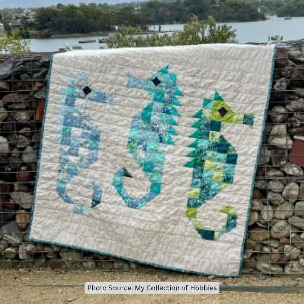 Seahorse Quilt Idea from My Collection of Hobbies