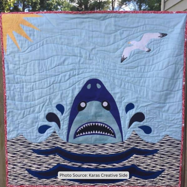 Shark Quilt Idea from Karas Creative Side