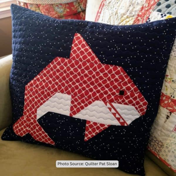 Shark Quilt Idea from Quilter Pat Sloan