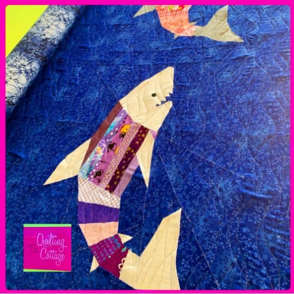 Shark Quilt Idea from The Quilting Cottage
