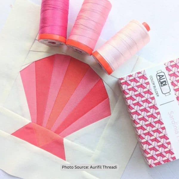 Shell Quilt Idea from Aurifil Thread
