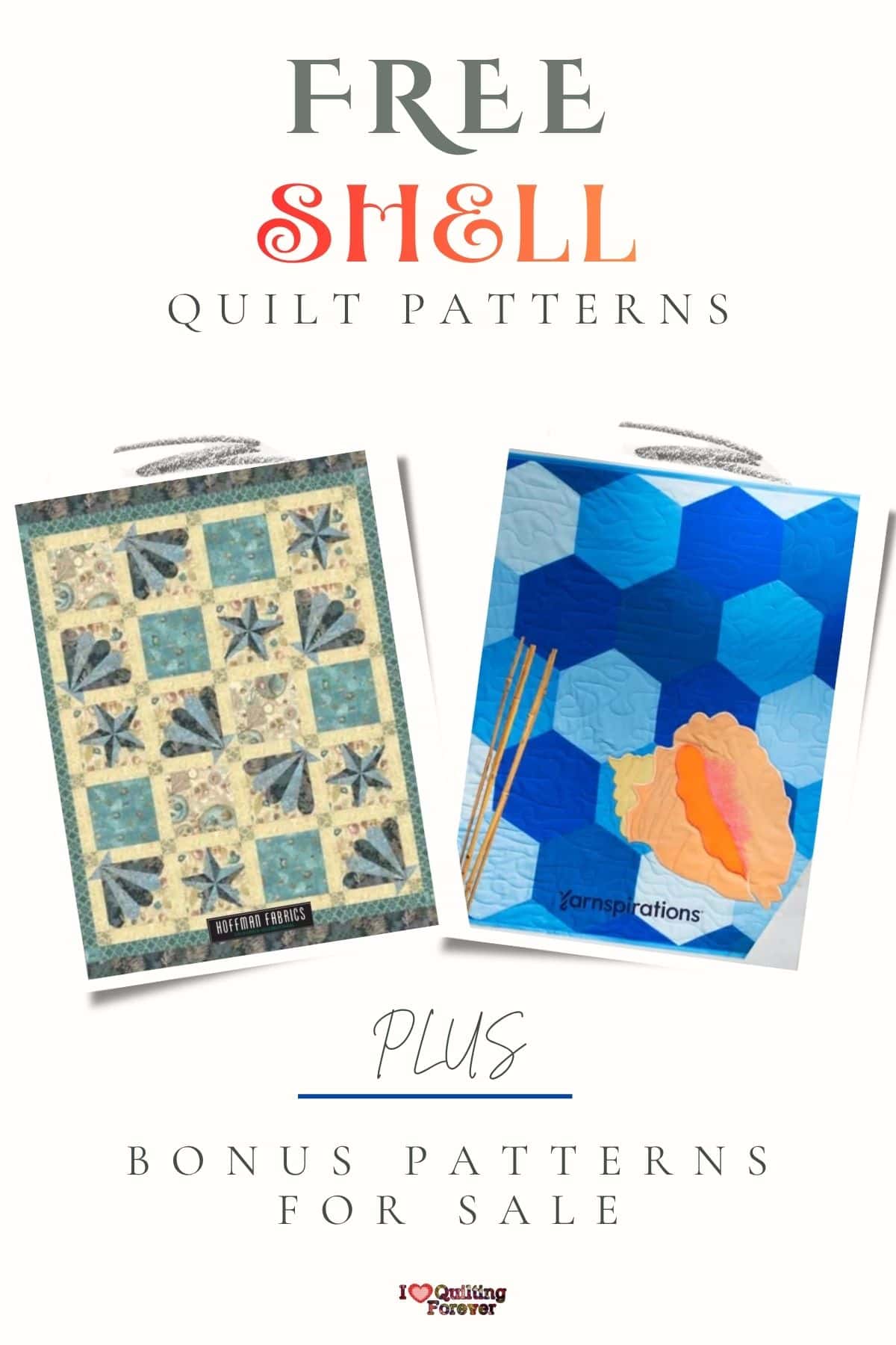 Shell Quilt Patterns Roundup 1 ILQF Pinterest