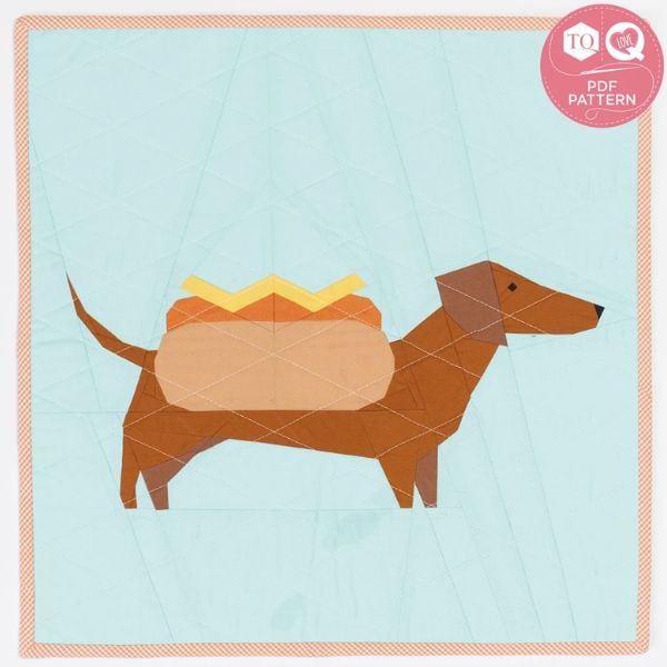 Silly Sausage FPP Dachshund Quilt Pattern - etsy