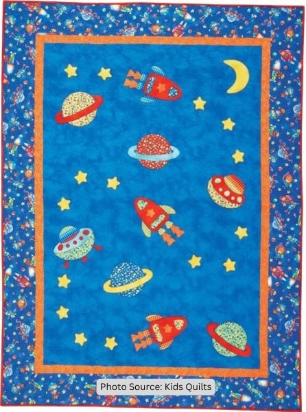 Space Race Twin Quilt Pattern - etsy