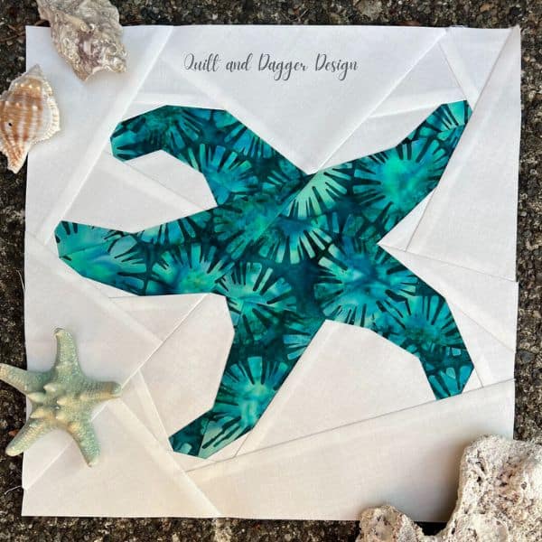 Starfish Quilt Block Pattern  etsy
