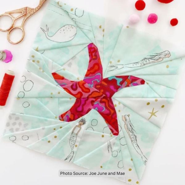 Starfish Quilt Idea from Joe June and Mae