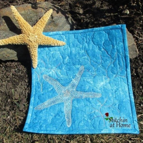 Starfish Quilt Idea from Stitchin at Home