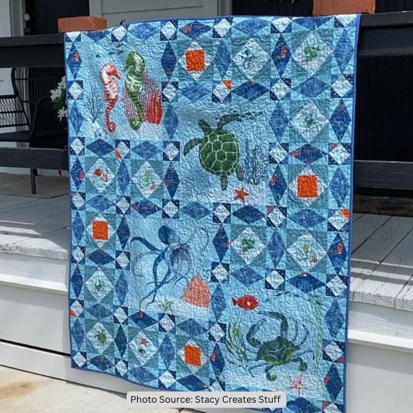 Stormy Sea Quilt Pattern -etsy