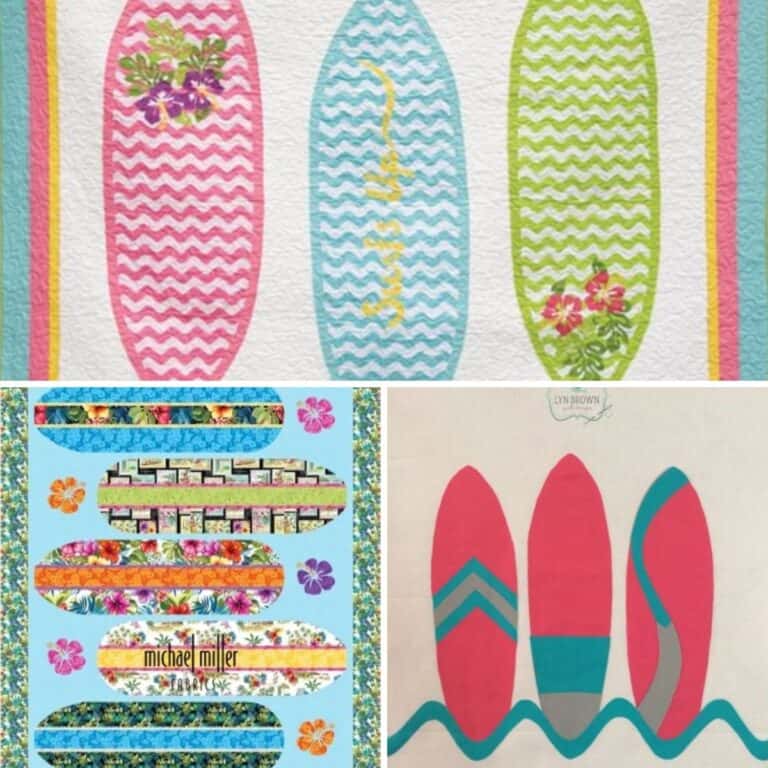 Top 3 Free Surfboard Quilt Patterns (+7 Bonus Patterns For Sale)