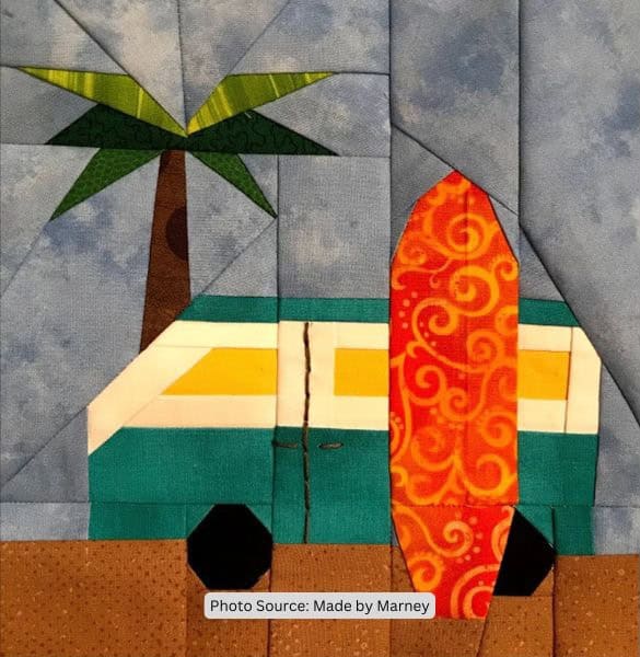 Surf's Up Quilt Block Pattern - etsy