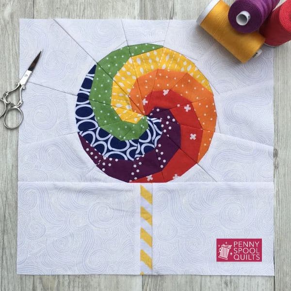Swirly Lollipop Quilt Block Pattern - etsy