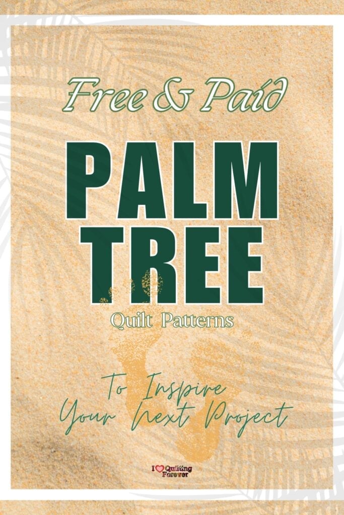 palm tree quilt patterns roundup - Pinterest 2