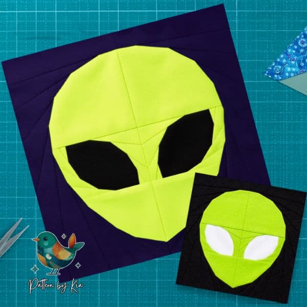 Alien FPP Quilt Block Pattern - etsy