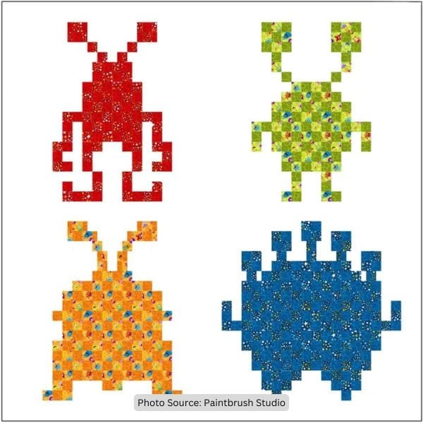 Alien Invasion Quilt Pattern - free quilt pattern