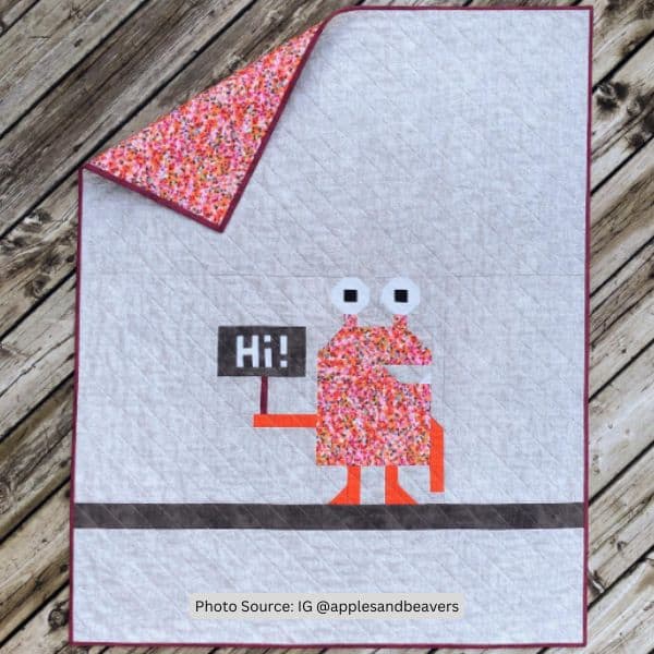 Alien Quilt Idea from apples and beavers