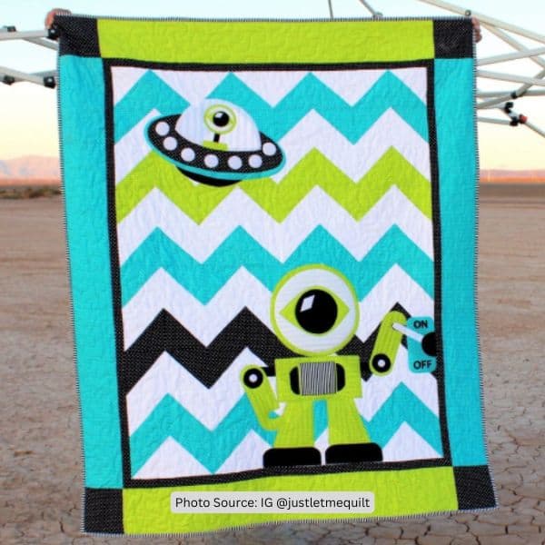 Alien Quilt Idea from justletmequilt