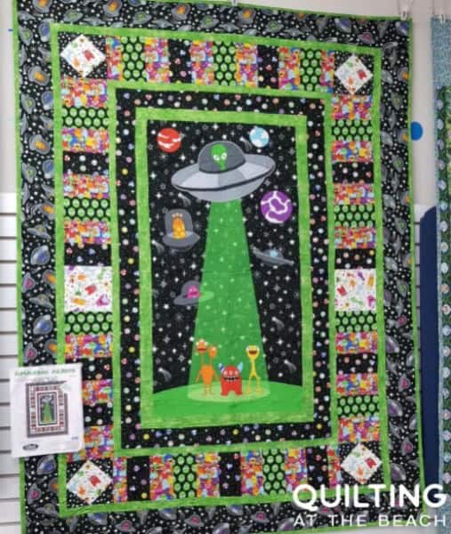 Alien Quilt Idea from quiltingatthebeach