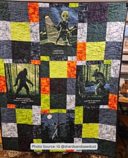 Alien Quilt Idea from shardsandsawdust