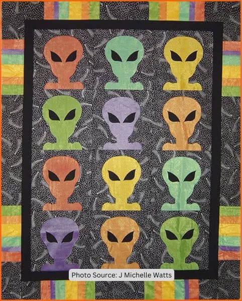 All My Alien Friends Quilt Pattern - etsy