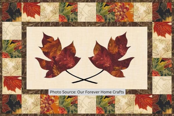 Autumn Maple Leaf Placemat Quilt Pattern - etsy