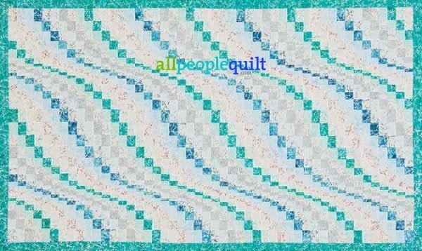 Beachy Waves - free quilt pattern