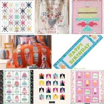Birthday Quilt Patterns roundup - ILQF featured cover