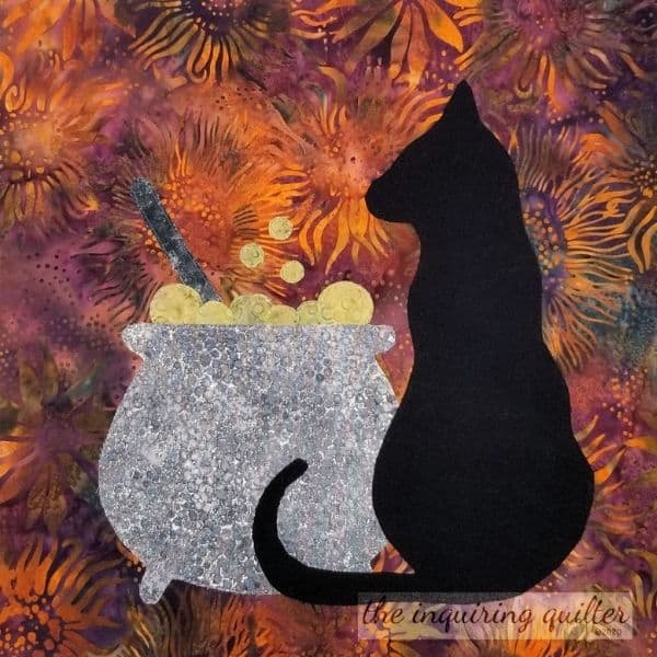 Black Cat Quilt Idea from IG inquiringquilter