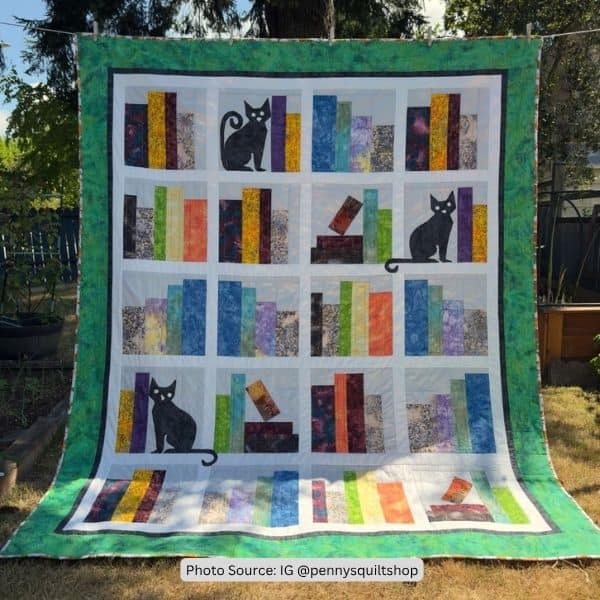 Black Cat Quilt Idea from IG pennysquiltshop