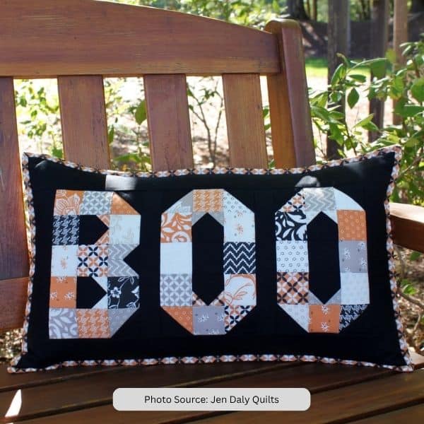 Boo Pillow Sham Quilt Pattern - etsy paid