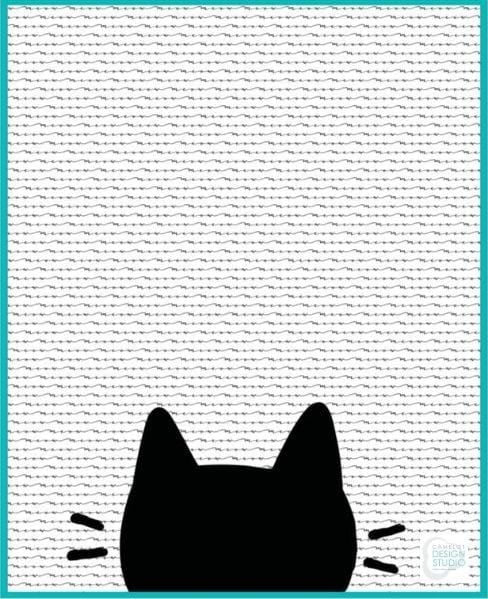 Cat Silhouette Quilt Pattern - free quilt pattern