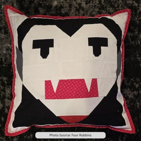 Dracula Pillow Quilt Pattern - etsy paid