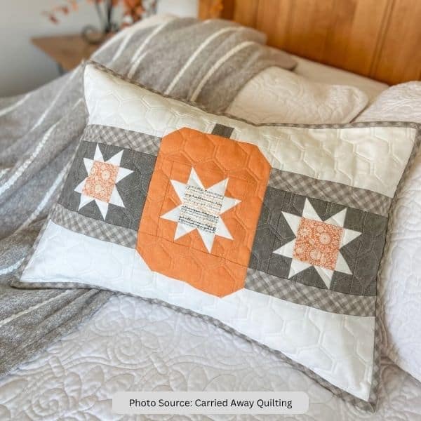 Dreamy Pumpkin Pillow Quilt Pattern - etsy paid