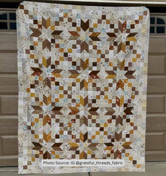Earth Tone Quilt Idea from grateful_threads_fabric