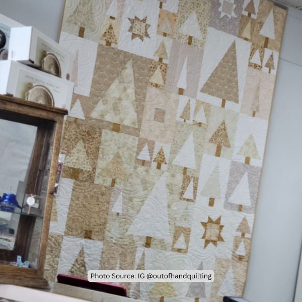Earth Tone Quilt Idea from outofhandquilting