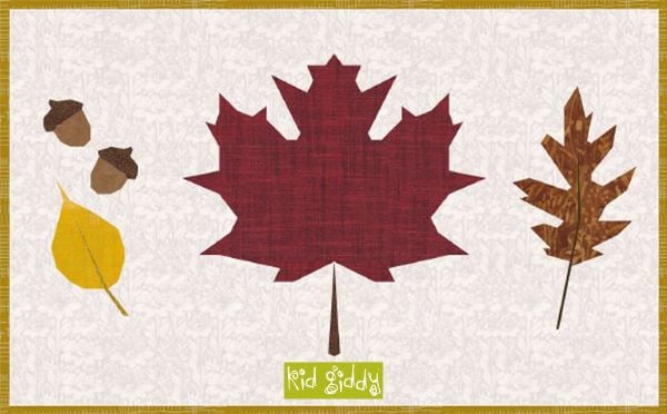 Fall Foliage Placemat - free quilt pattern