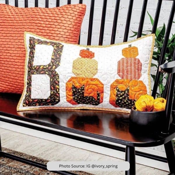 Fall Pillow Quilt Idea from IG ivory_spring