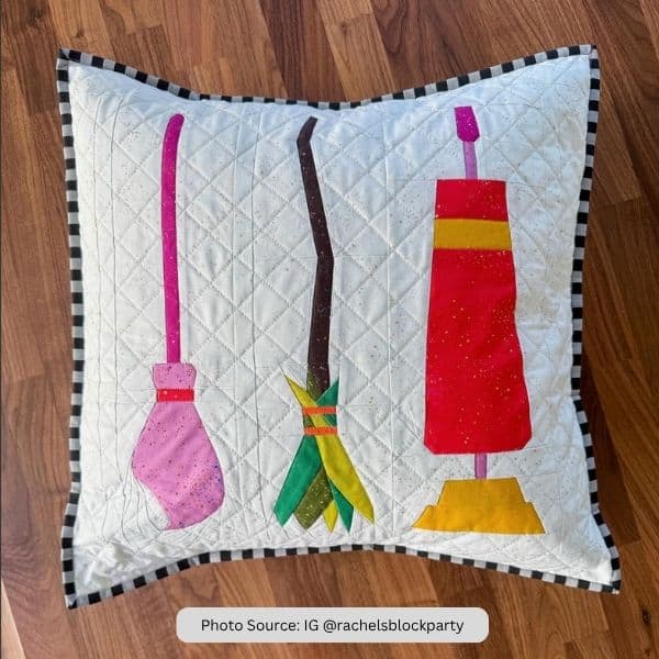 Fall Pillow Quilt Idea from IG rachelsblockparty