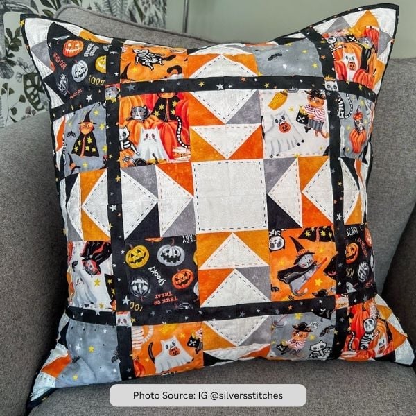 Fall Pillow Quilt Idea from IG silversstitches