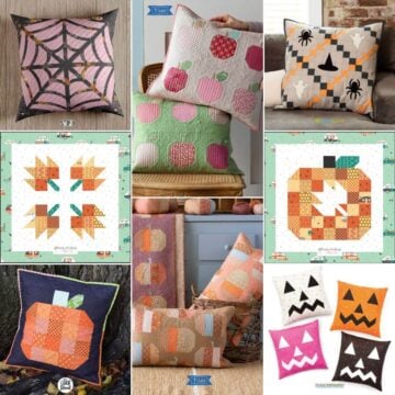 Fall Pillow Quilt Patterns roundup featured cover