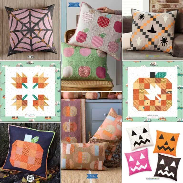 Fall Pillow Quilt Patterns roundup featured cover