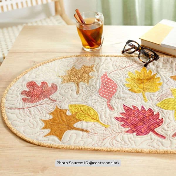 Fall Placemat Quilt Idea from coatsandclark