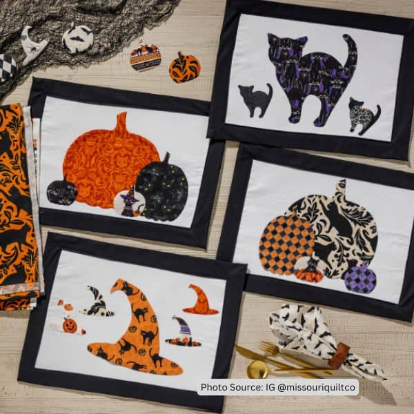 Fall Placemat Quilt Idea from missouriquiltco