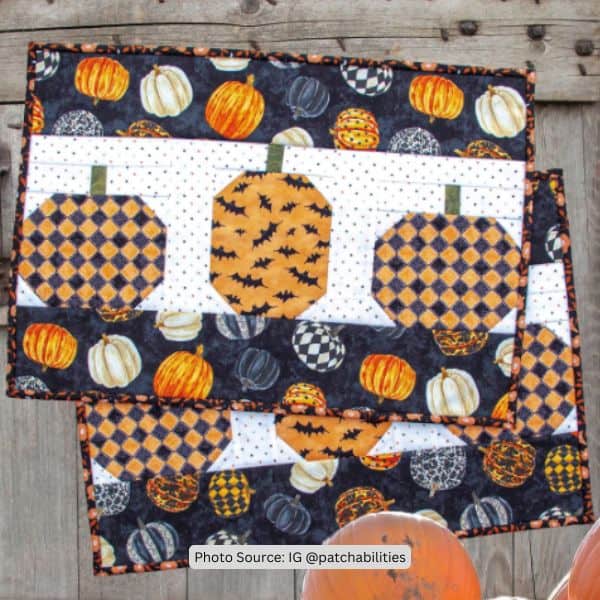 Fall Placemat Quilt Idea from patchabilities