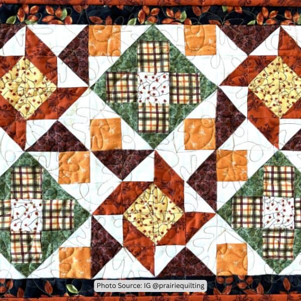 Fall Placemat Quilt Idea from prairiequilting
