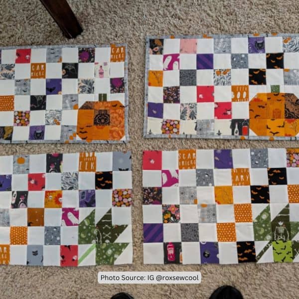 Fall Placemat Quilt Idea from roxsewcool