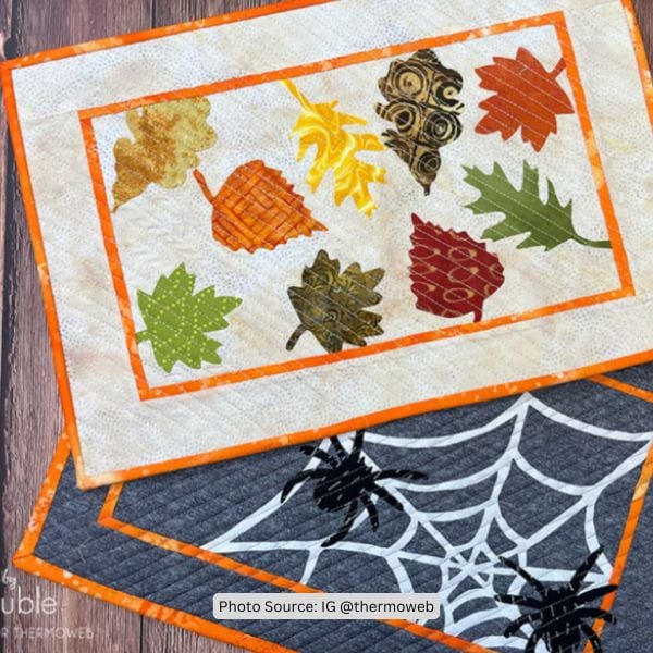 Fall Placemat Quilt Idea from thermoweb