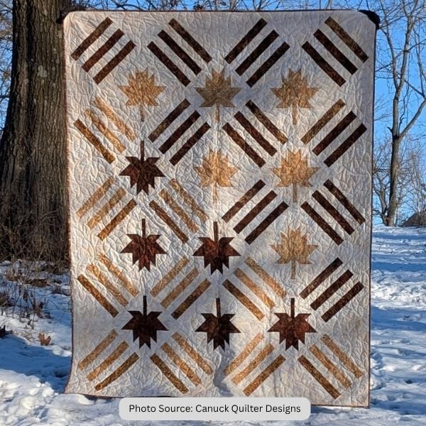 Field Of Leaves Quilt Pattern - etsy