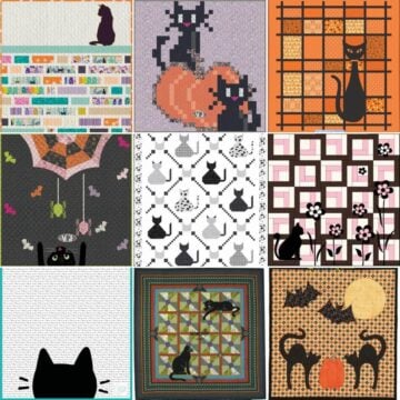 Free Black Cat Quilt Patterns - featured cover