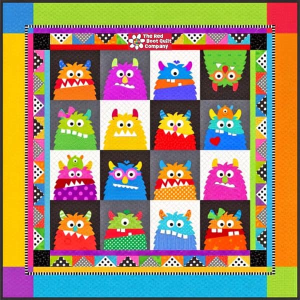Furry Little Monsters Quilt Pattern - etsy